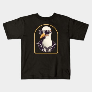 Seagull with sunglasses Kids T-Shirt